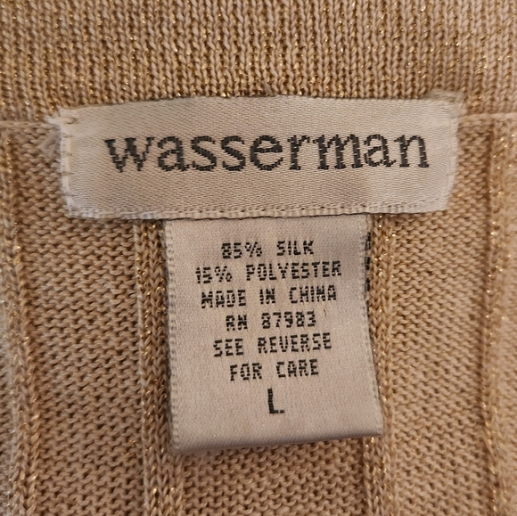 Wasserman gold silk cardigan - Picture 7 of 9
